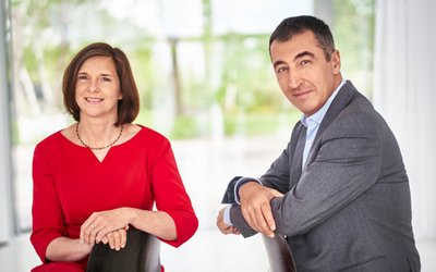 Katrin Göring-Eckardt und Cem Özdemir Foto: © Rasmus Tanck